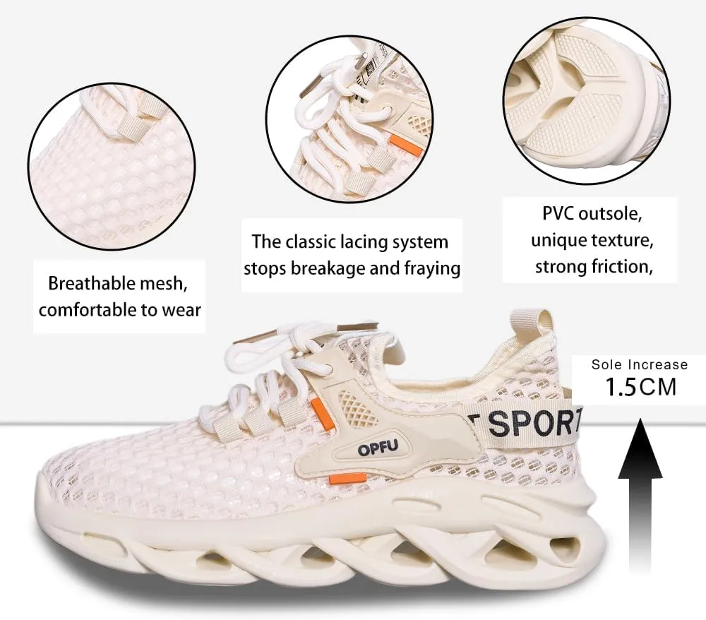 Sneakers for Women, Casual Woven Sports Shoes, Breathable and Non Slip Men's and Women's Casual Running Shoes