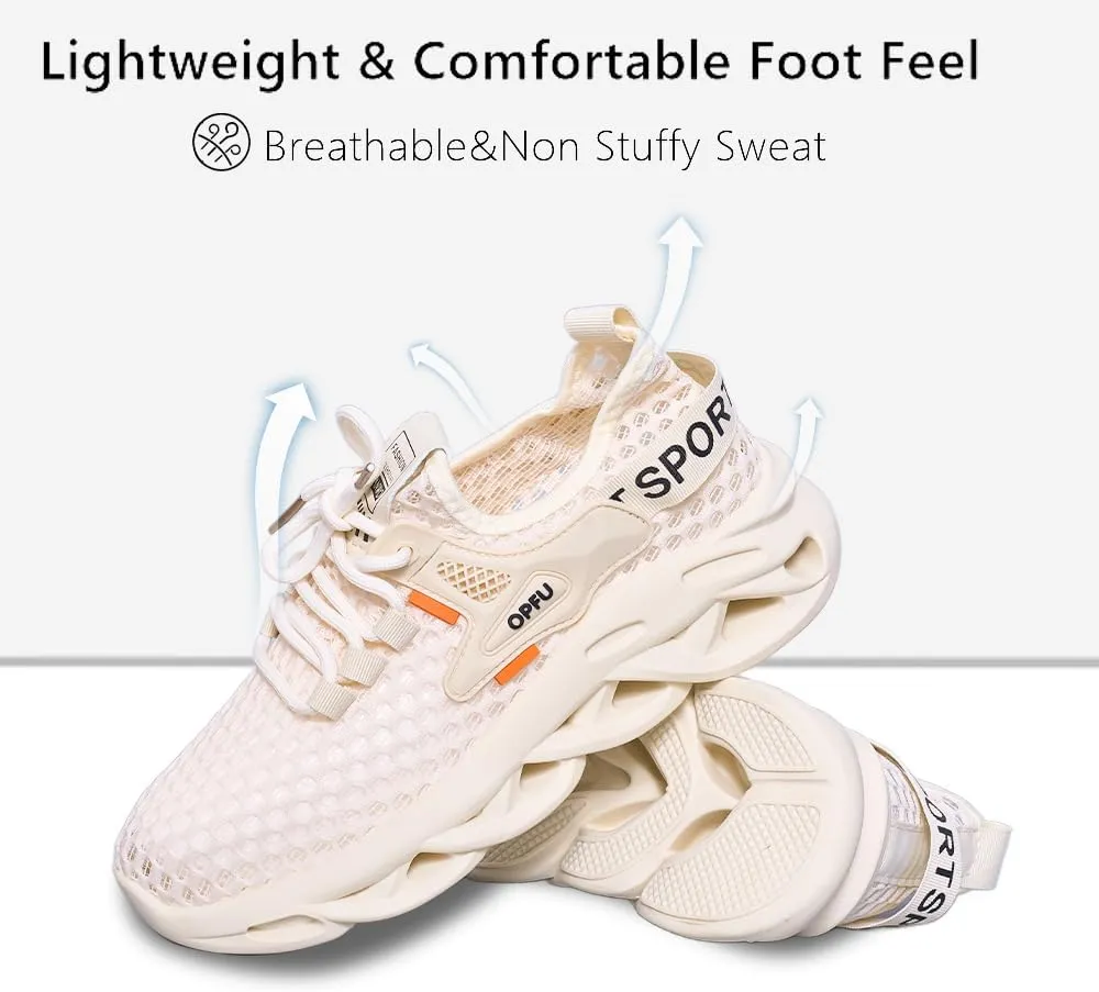 Sneakers for Women, Casual Woven Sports Shoes, Breathable and Non Slip Men's and Women's Casual Running Shoes