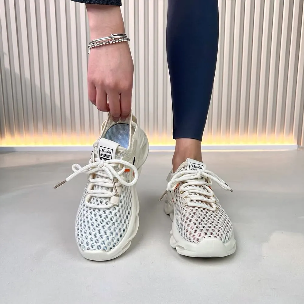 Sneakers for Women, Casual Woven Sports Shoes, Breathable and Non Slip Men's and Women's Casual Running Shoes