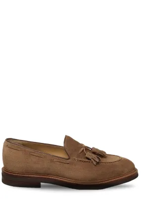 Suede Loafers with Tassels