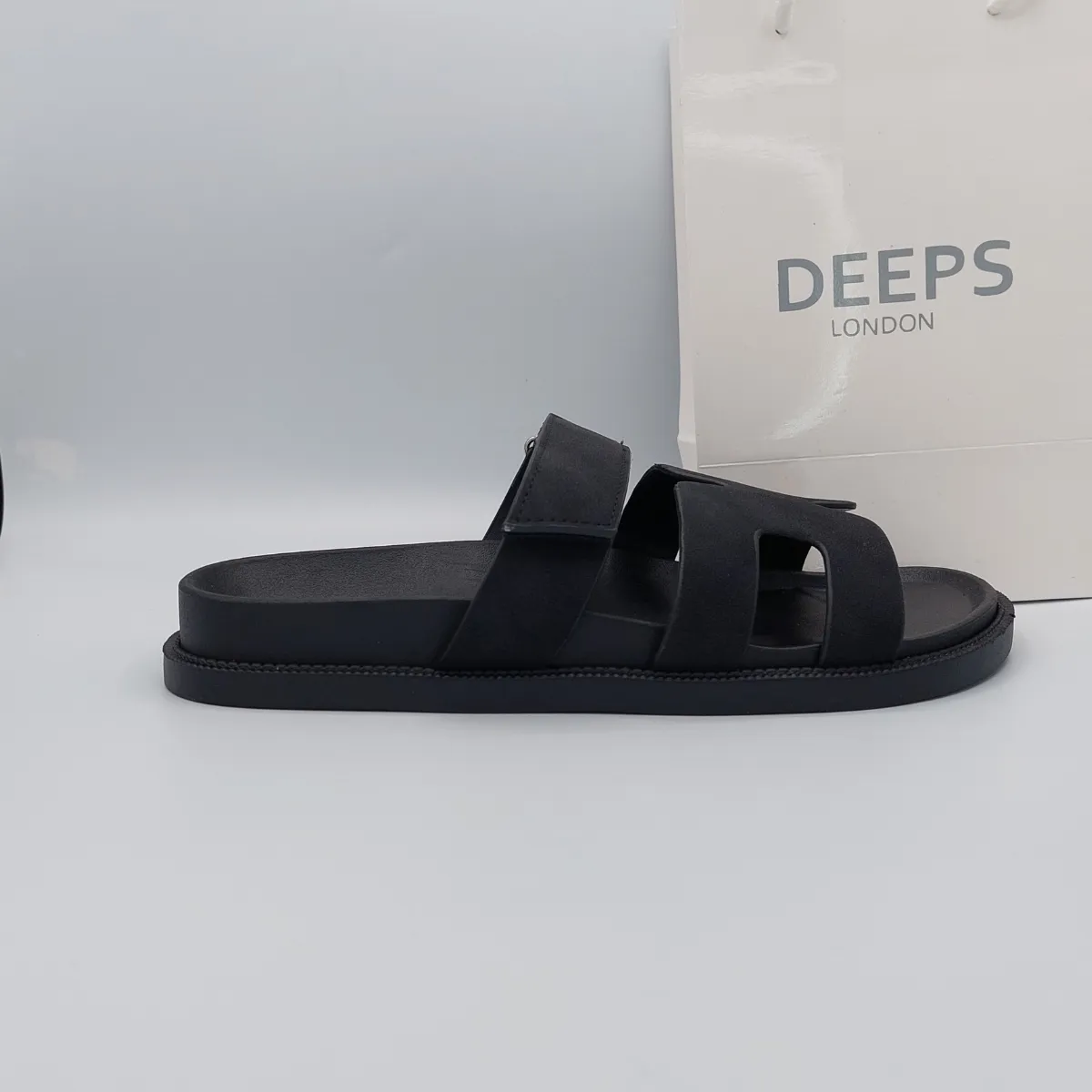 VALERIE GLADIATOR VELCRO STRAP FLAT SLIDER SANDAL