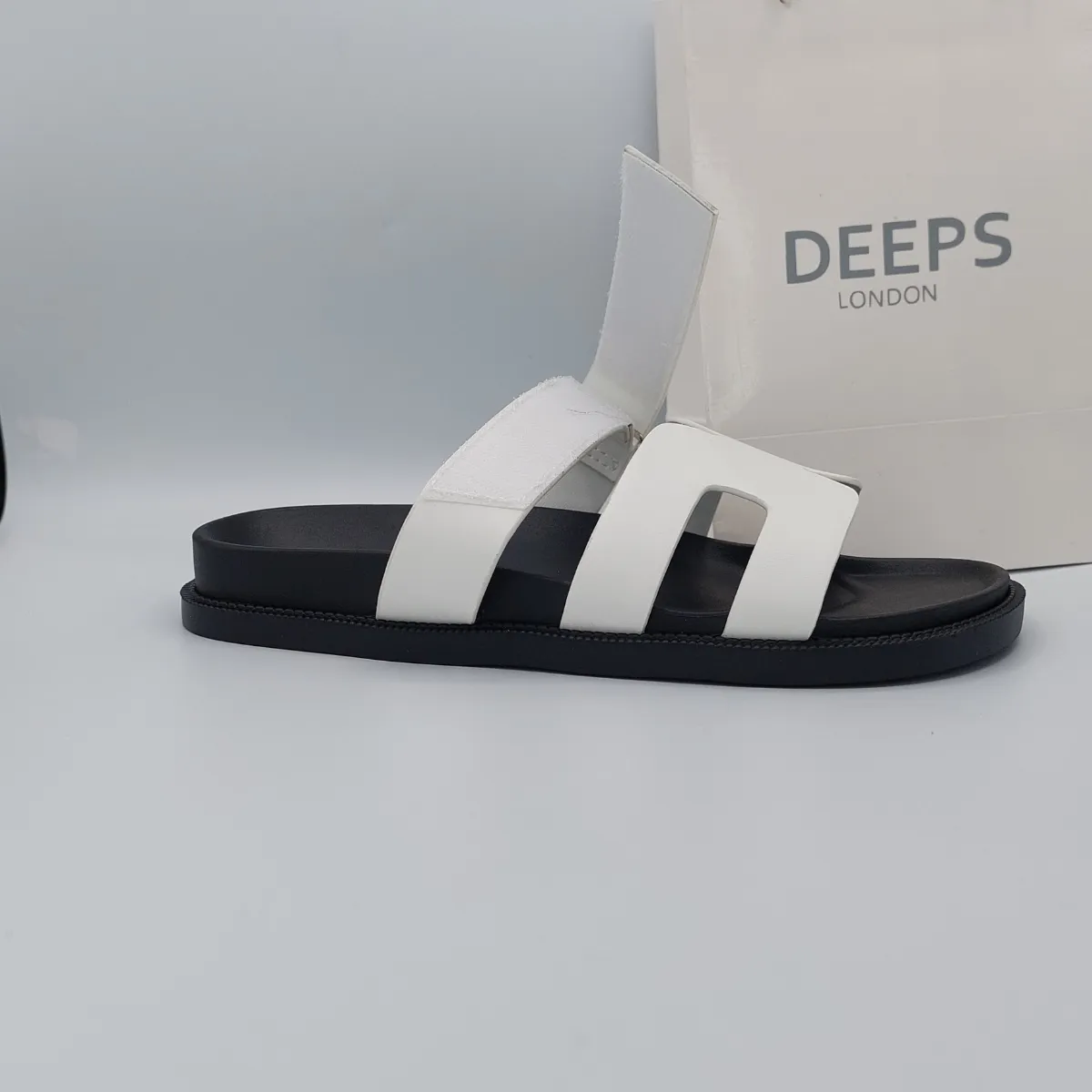 VALERIE GLADIATOR VELCRO STRAP FLAT SLIDER SANDAL