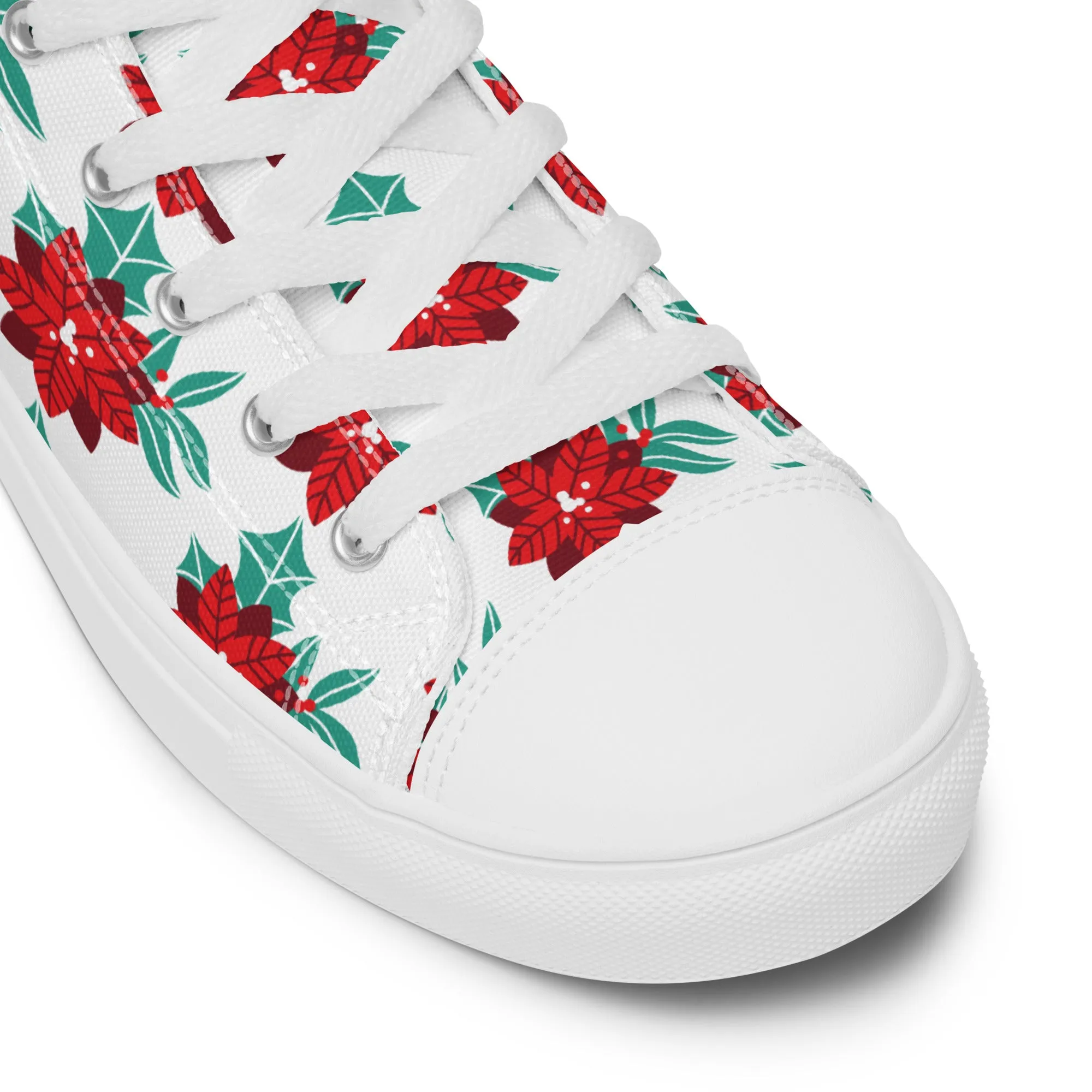 Women Christmas High Top Canvas Shoes (Glamourange Holiday Magic Canvas Shoes For Women - 003)