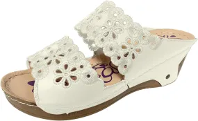 Women Shoes Thick Soled Wedge Sandals Casual Fashion Hollow Embroidery Bohemian Sandals Shoes Womens Leopard 8