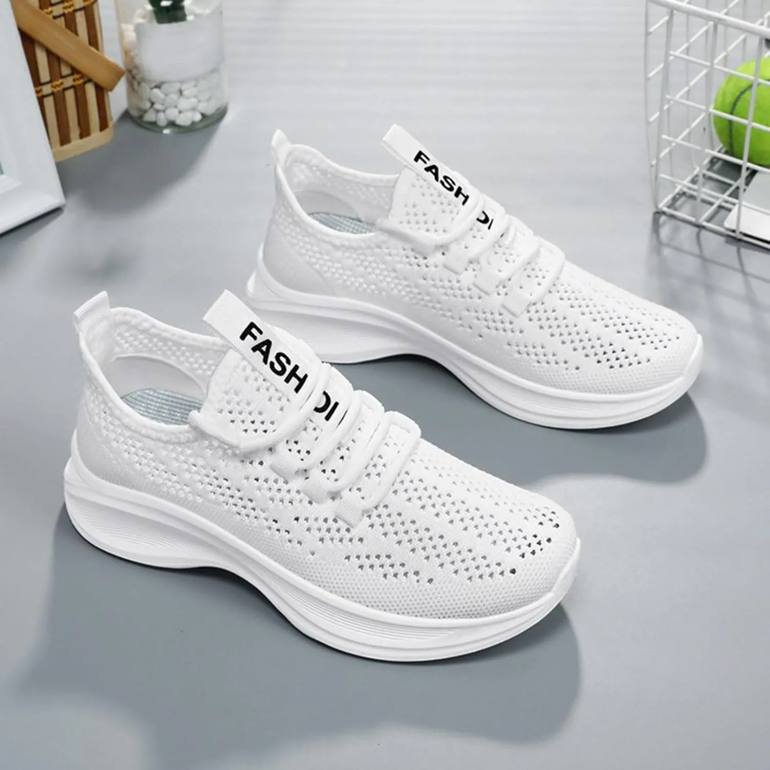 Women Walking Shoes Sock Sneakers Slip-On Breath Walking Shoes Women Jogging Men Casual Dress Shoes High Top Sneakers Steel Toe Tennis Shoe White Loafers