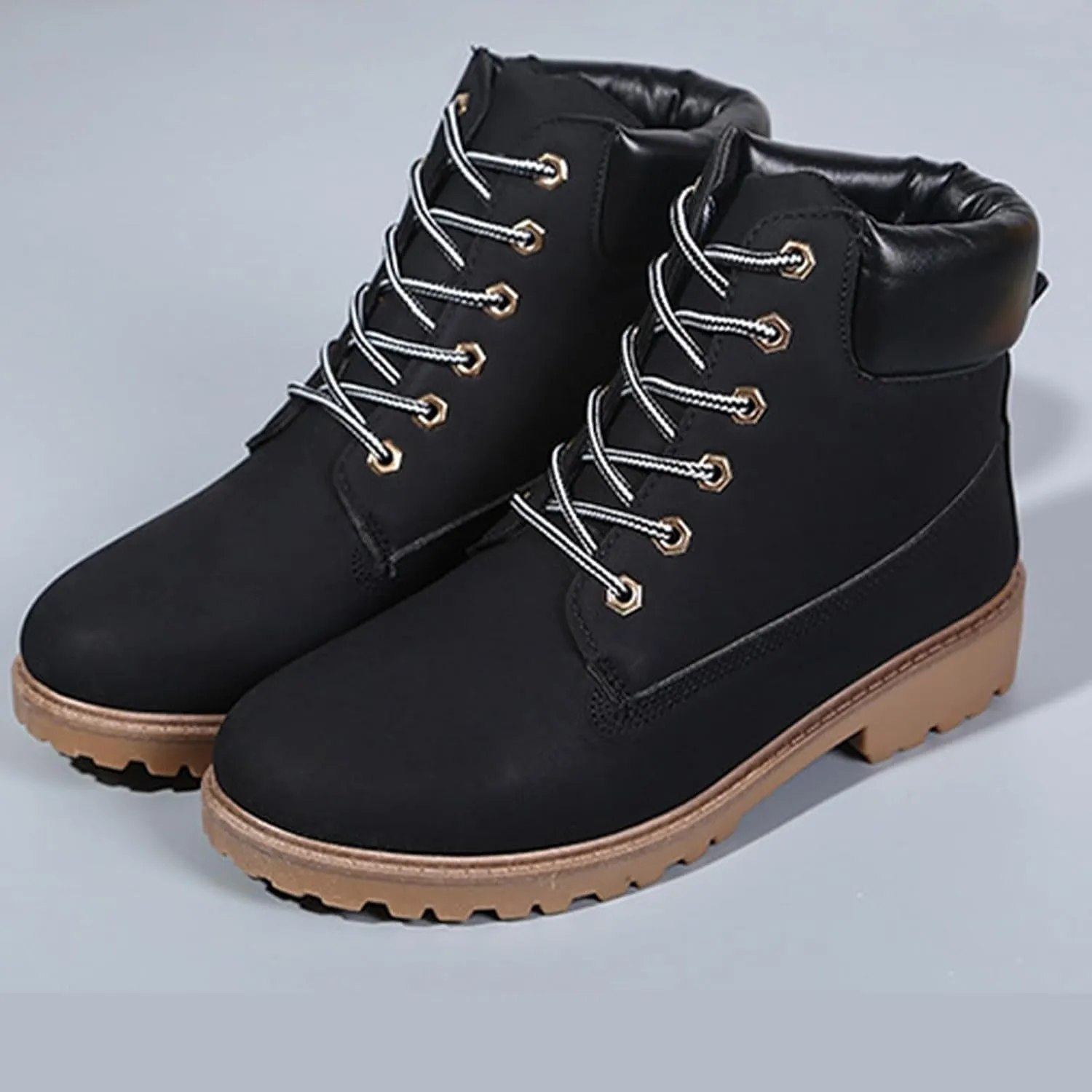 Women Winter Boot Mid Calf Lightweight Hiking Insulated Non-Slip Outdoor Boots Warm Ankle Anti-Slip Boots