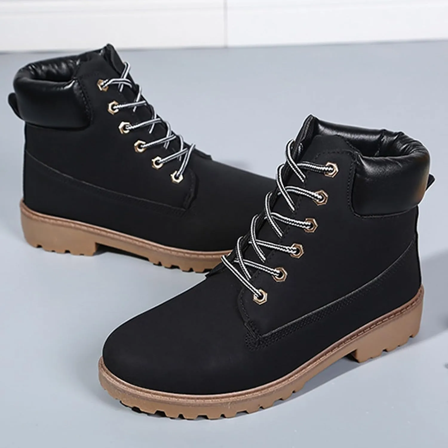 Women Winter Boot Mid Calf Lightweight Hiking Insulated Non-Slip Outdoor Boots Warm Ankle Anti-Slip Boots