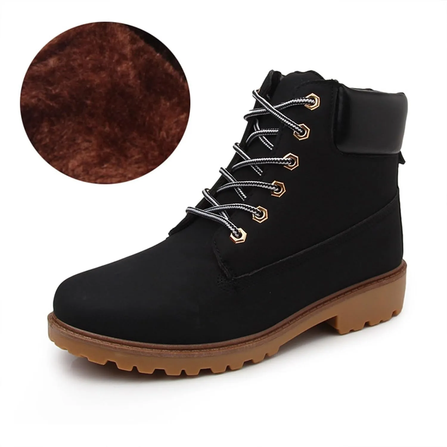 Women Winter Boot Mid Calf Lightweight Hiking Insulated Non-Slip Outdoor Boots Warm Ankle Anti-Slip Boots