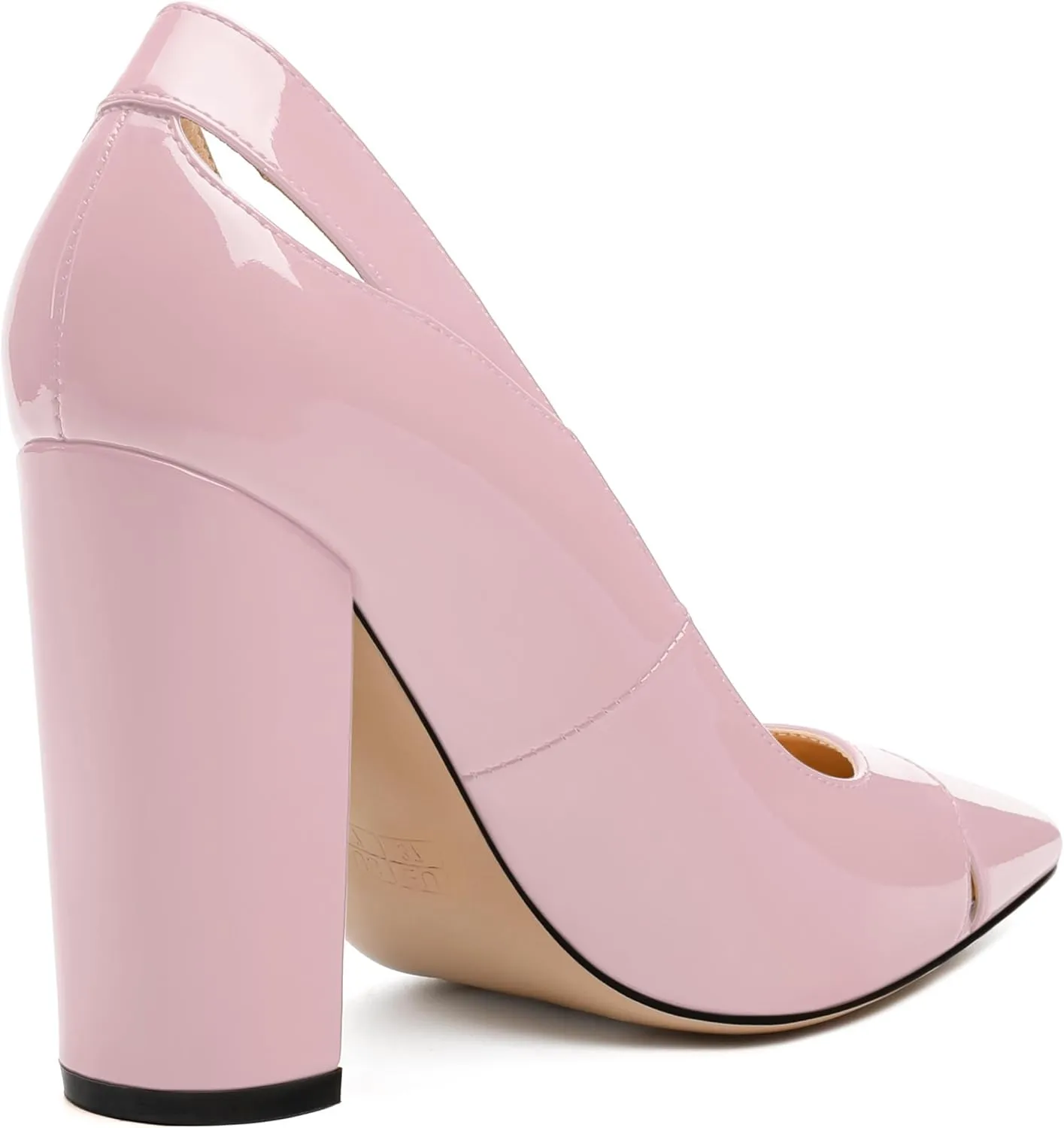 Women's Pumps, Pointed Toe High Heels Shoes for Women, Fashion Classic Pointed Toe High Chunky Heel Dress Pump Shoes