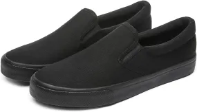 yageyan Mens Slip on Sneakers Loafers Shoes Canvas Black Shoes Canvas Blue Casual Fashion Shoes