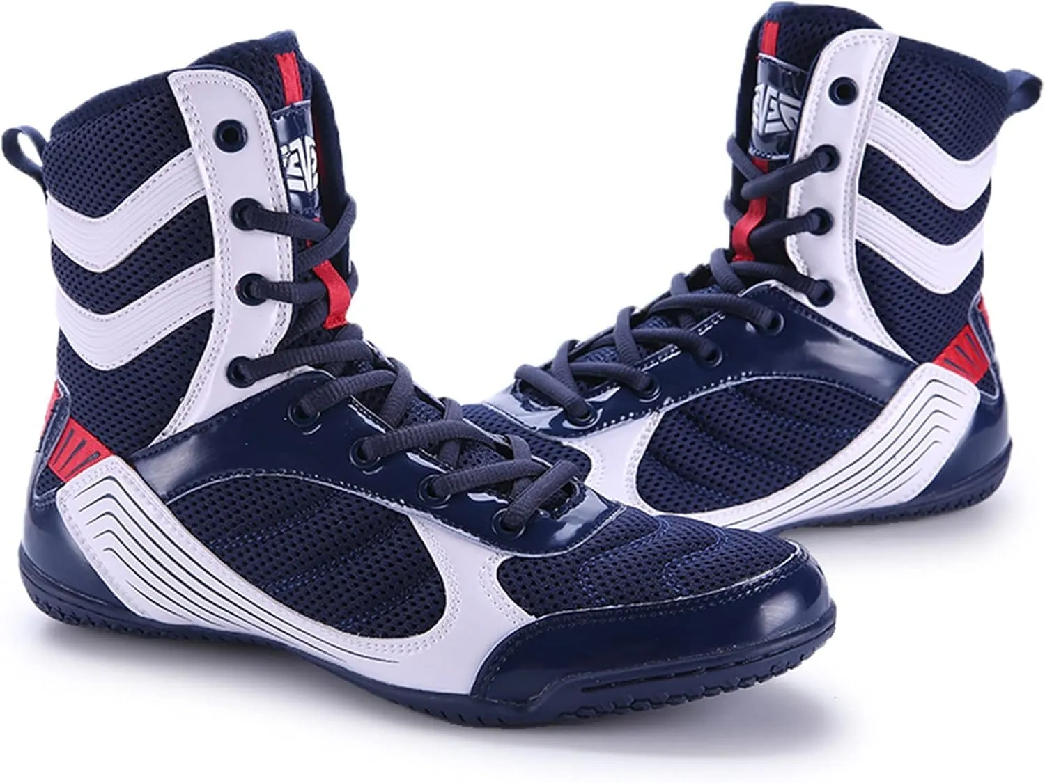 Youth Sports Boxing Shoes Breathable Men??s Wrestling Shoes Fitness Sanda Shoes Ankle Guard Squat Shoes Non-Slip Fighting Shoes High-top Training Competition Shoes for Men Bodybuilding Boots
