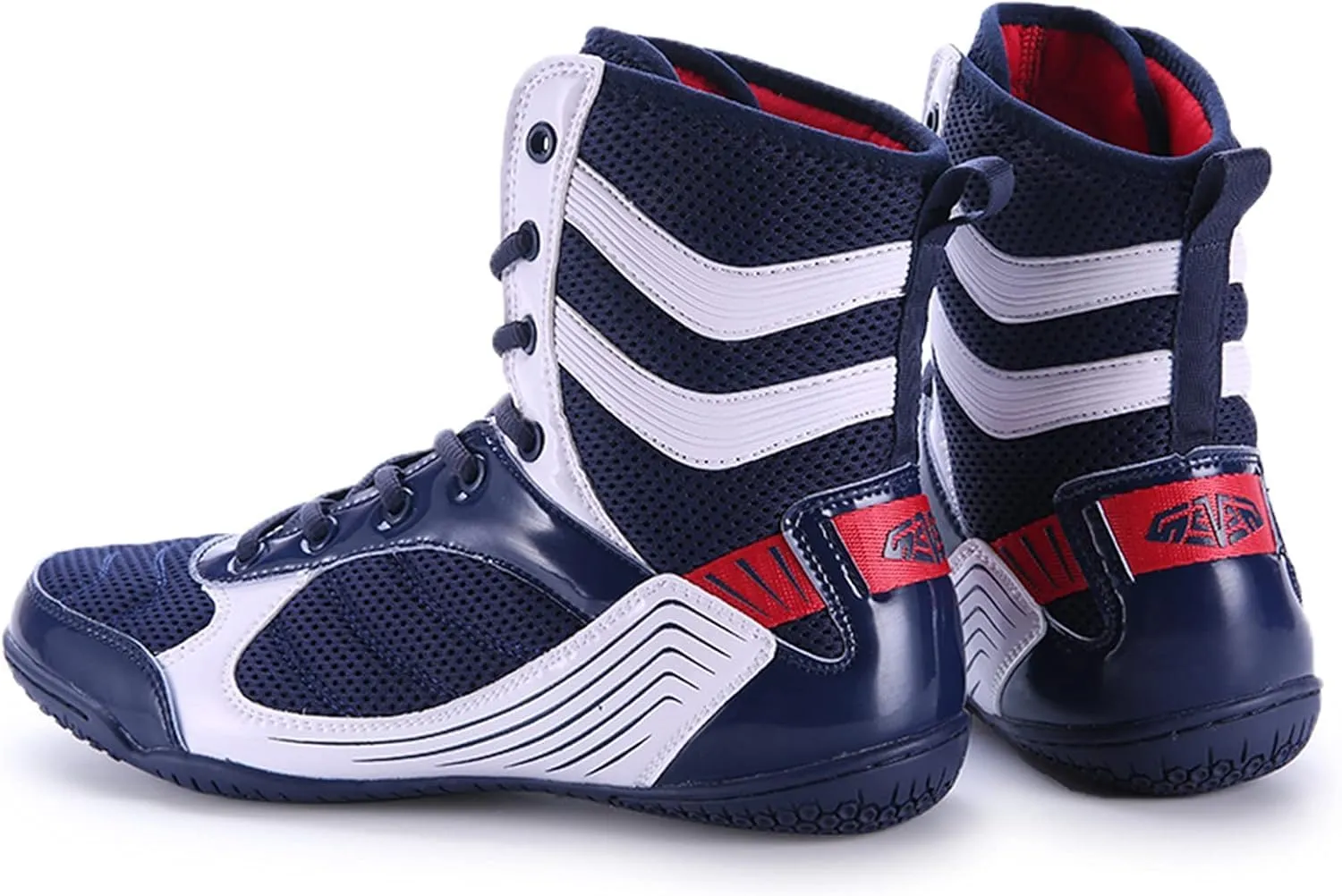 Youth Sports Boxing Shoes Breathable Men??s Wrestling Shoes Fitness Sanda Shoes Ankle Guard Squat Shoes Non-Slip Fighting Shoes High-top Training Competition Shoes for Men Bodybuilding Boots